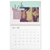 Moderne Pastel Whimsical Script-Erinnerungen Kalender (Mär 2026)