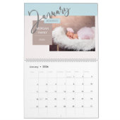 Moderne Pastel Whimsical Script-Erinnerungen Kalender (Jan 2026)