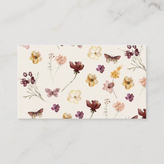 Moderne Pastel Wildblume Qr Code UAwg Wedding Begleitkarte (Rückseite)