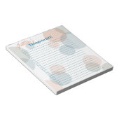 Moderne Pastelblasen Brides's Things to Do List Notizblock (angewinkelt)