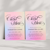 Moderne Pastelbrücke ist auf Cloud Nine Brautparty Einladung