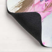 Moderne Pastelfarben mit Farben Mousepad (Ecke)