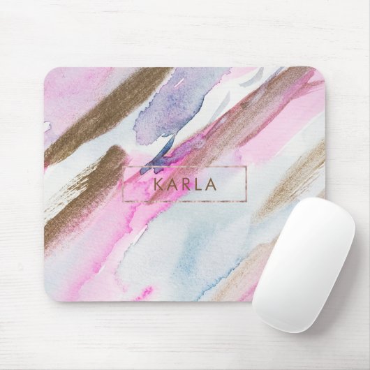 Moderne Pastelfarben mit Farben Mousepad (Mit Mouse)