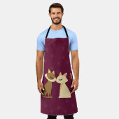 Moderne Pastelkatzen Besondere Schürze (Getragen)