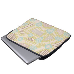 Moderne Pastell-Abstrakte Geometrische Muster  Laptopschutzhülle