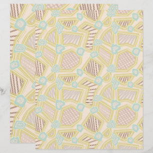 Moderne Pastell-Abstrakte Geometrische Muster-Schr