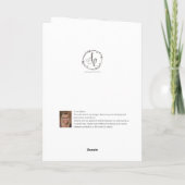 Moderne Pastell Aquarell Geburtstagskarte Dankeskarte (Rückseite)