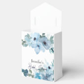 Moderne Pastell Blue Rose Blumenkästen Gastgeschen Geschenkschachtel (Geöffnet)