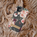 Moderne Pastell-Blume & Kraft-Personalisiertes Ges Case-Mate iPhone Hülle<br><div class="desc">Moderne Pastell-Blume & Kraft-Personalisiertes Geschenk</div>