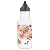 Moderne Pastell-Blume & Kraft-Personalisiertes Ges Edelstahlflasche (Rechts)