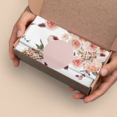 Moderne Pastell-Blume & Kraft-Personalisiertes Ges Geschenkpapier