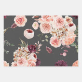 Moderne Pastell-Blume & Kraft-Personalisiertes Ges Geschenkpapier Set (Vorderseite 2)