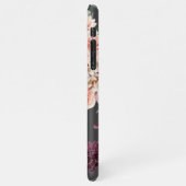 Moderne Pastell-Blume & Kraft-Personalisiertes Ges iPhone Hülle (Linke Seite)