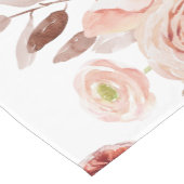 Moderne Pastell-Blume & Kraft-Personalisiertes Ges Kurzer Tischläufer (Ecke)