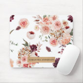 Moderne Pastell-Blume & Kraft-Personalisiertes Ges Mousepad (Mit Mouse)