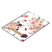 Moderne Pastell-Blume & Kraft-Personalisiertes Ges Notizblock (Linke Seite)