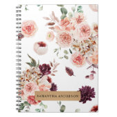 Moderne Pastell-Blume & Kraft-Personalisiertes Ges Notizblock (Vorderseite)