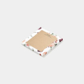 Moderne Pastell-Blume & Kraft-Personalisiertes Ges Post-it Klebezettel (angewinkelt)