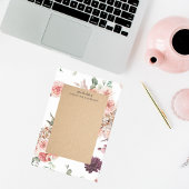 Moderne Pastell-Blume & Kraft-Personalisiertes Ges Post-it Klebezettel