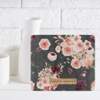 Moderne Pastell-Blume & Kraft-Personalisiertes Ges