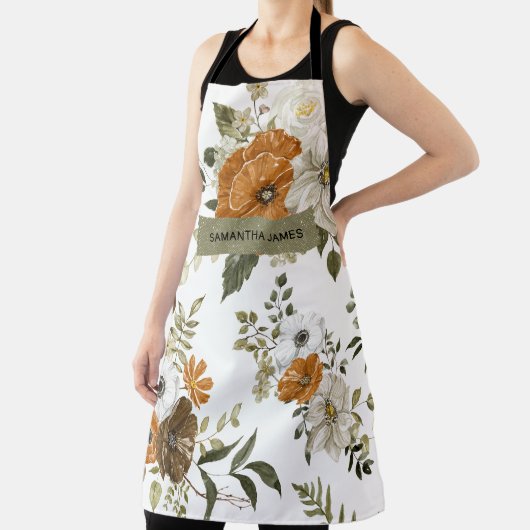 Moderne Pastell-Blume & Kraft-Personalisiertes Ges Schürze (InSitu)