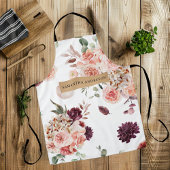 Moderne Pastell-Blume & Kraft-Personalisiertes Ges Schürze