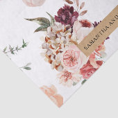 Moderne Pastell-Blume & Kraft-Personalisiertes Ges Seidenpapier (Ausschnitt)