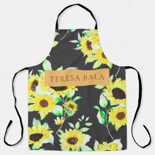 Moderne Pastell-Blumen-Geschenk-Schürze mit Person Schürze