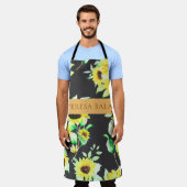 Moderne Pastell-Blumen-Geschenk-Schürze mit Person Schürze (Getragen)