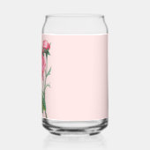 Moderne Pastell-Blumen mit rosa Rose Dosenglas (Links)