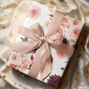 Moderne Pastell-Blumenmuster Geschenkpapier