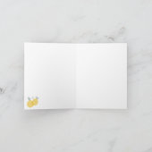 Moderne Pastell Citrus Lemons Karte (Innenseite)