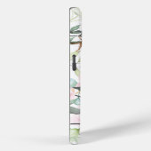 Moderne Pastell Floral Monogramm Case-Mate iPhone Hülle (Rückseite / Rechts)