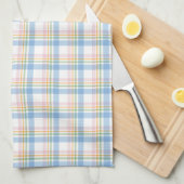 Moderne Pastell-Gingham Geschirrtuch (Viertel Falte)