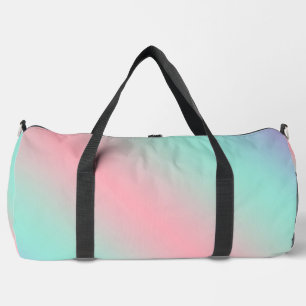 Moderne Pastell-Mint-Pink-Lila-Verlauf Duffle Bag