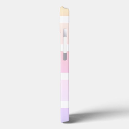 Moderne Pastell-Regenbogenstreifen Monogramm Case-Mate iPhone Hülle (Rückseite / Links)