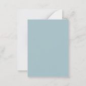 Moderne Pastell Sage Green Retro Vintag Mitteilungskarte (Rückseite)