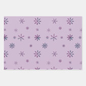 Moderne Pastell Snowflakes Geschenkpapier Set (Vorderseite 3)