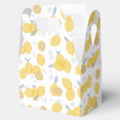 Moderne Pastell Zitrus Lemons Muster Geschenkschachtel (Geöffnet)