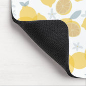 Moderne Pastell Zitrus Lemons Muster Mousepad (Ecke)