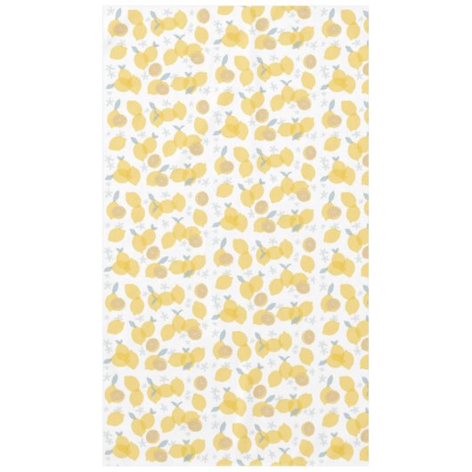 Moderne Pastell Zitrus Lemons Muster Tischdecke (Vorderseite)