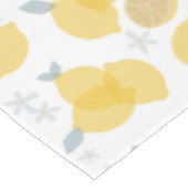 Moderne Pastell Zitrus Lemons Muster Tischdecke (Schrägansicht)