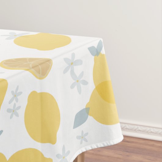 Moderne Pastell Zitrus Lemons Muster Tischdecke (Beispiel)