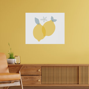 Moderne Pastell-Zitruslemonen  Poster