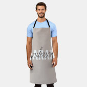 Moderne Pastelle Beauty Personalisiert Schürze (Getragen)
