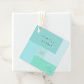 Moderne Pastelle | Personalisierte Produkt-Tag Geschenkanhänger