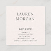 Moderne Pastelle | Square Business Card Quadratische Visitenkarte (Rückseite)