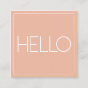 Moderne Pastelle Square Business Card Quadratische Visitenkarte