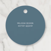 Moderne pastellelegante Typografie danke Geschenkanhänger (Rückseite)