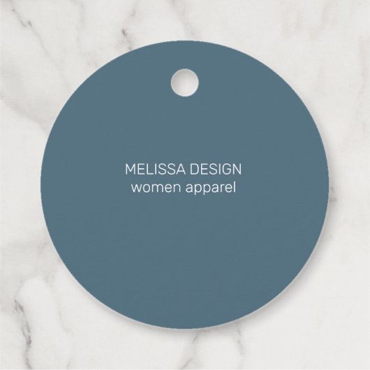 Moderne pastellelegante Typografie danke Geschenkanhänger (Rückseite)